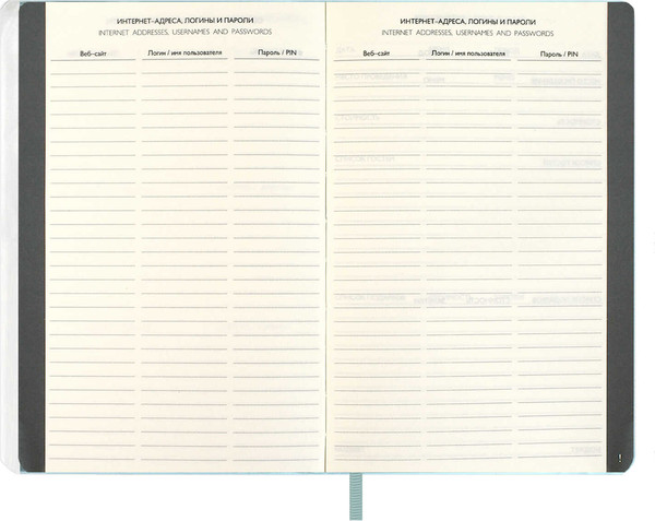 Изображение товара Еженедельник Escalada Буйвол 2026 / 70337 (80л, серый/голубой)