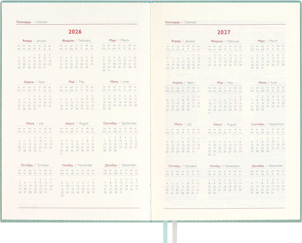 Изображение товара Ежедневник Escalada Джут 2026 / 70237 (176л, мятный)