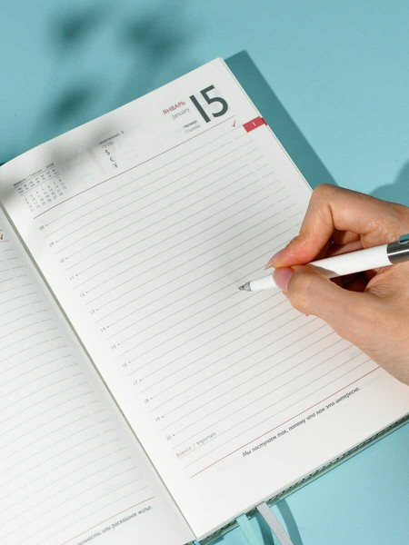 Изображение товара Ежедневник Escalada Джут 2026 / 70237 (176л, мятный)