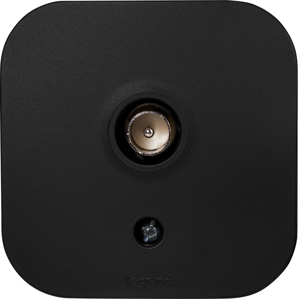Изображение товара Розетка Legrand Quteo 782478 (черный матовый)