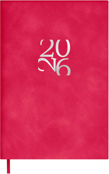 Изображение товара Ежедневник Escalada Бейбискин 2026 / 70316 (120л, малиновый)