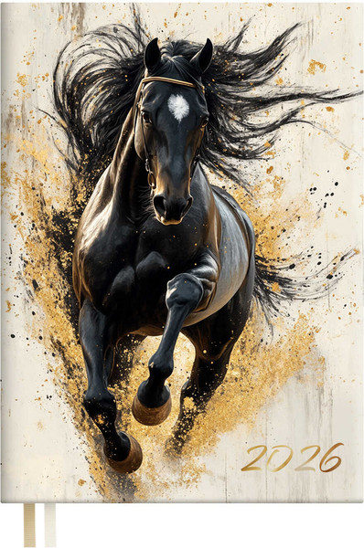 Изображение товара Ежедневник Escalada Вороной конь 2026 / 70307 (176л)