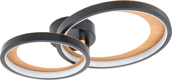 Изображение товара Потолочный светильник ESCADA 10265/2 LED (Black/Wood)