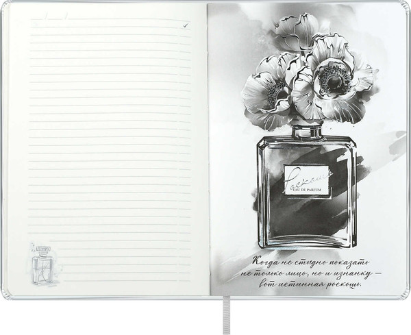 Изображение товара Ежедневник Escalada Лайка / 70594 (164л, серебряный металлик)