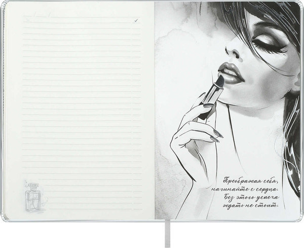 Изображение товара Ежедневник Escalada Лайка / 70594 (164л, серебряный металлик)