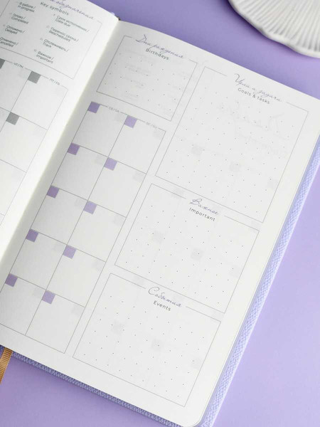 Изображение товара Ежедневник Escalada Джут / 70645 (160л, фиолетовый)