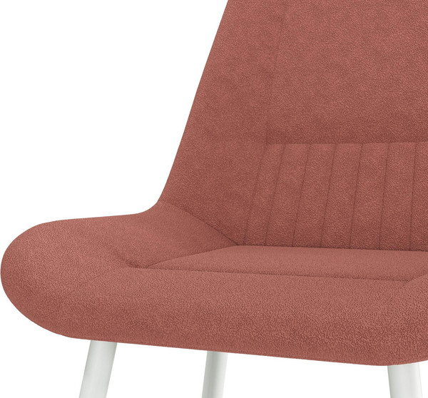 Изображение товара Стул Олмеко Николь (велюр барни дасти роуз/белый)