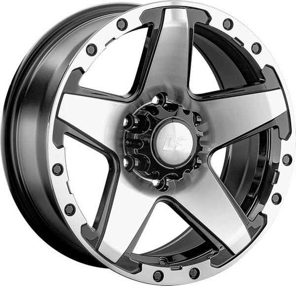 Изображение товара Литой диск LS wheels LS 1284 16x8" 5x150мм DIA 110.1мм ET 2мм BKF