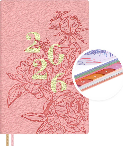 Изображение товара Еженедельник Escalada Джут 2026 / 70338 (96л, розовый)