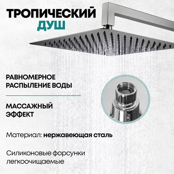 Изображение товара Душевая система со смесителем Grocenberg  GB5089BG-1