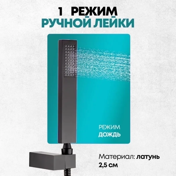 Изображение товара Душевая система со смесителем Grocenberg  GB5089BL-1