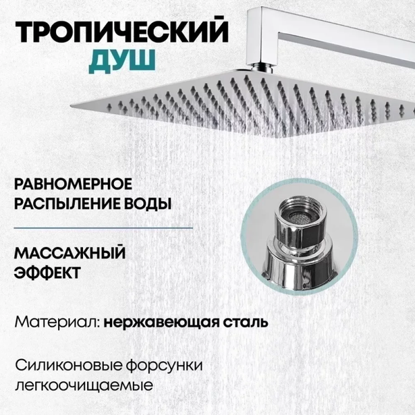 Изображение товара Душевая система со смесителем Grocenberg  GB5089CR-1