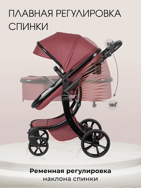 Изображение товара Детская универсальная коляска Aimile Adventurer / ADV-5 (бургунди)