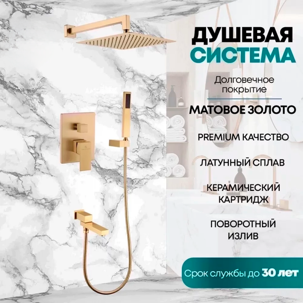 Изображение товара Душевая система со смесителем Grocenberg  GB5089MG-1