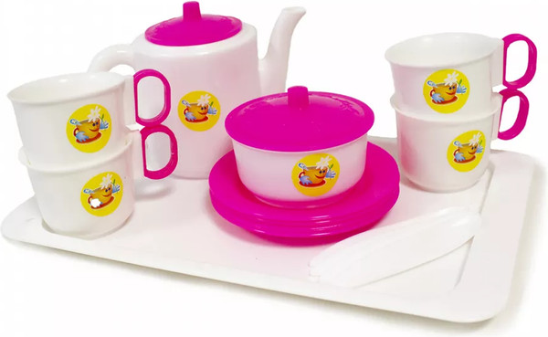 Изображение товара Набор игрушечной посуды Пластмастер Чайный / 21001