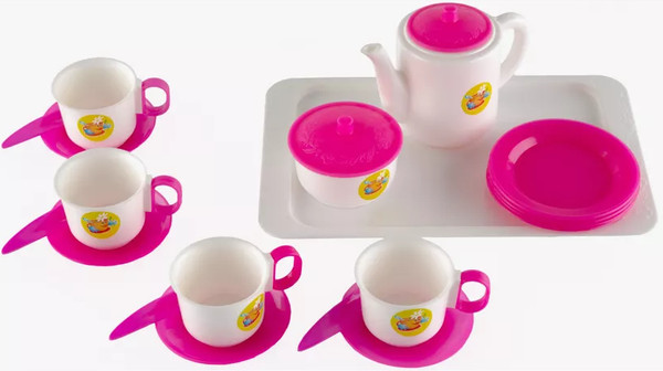 Изображение товара Набор игрушечной посуды Пластмастер Чайный / 21001