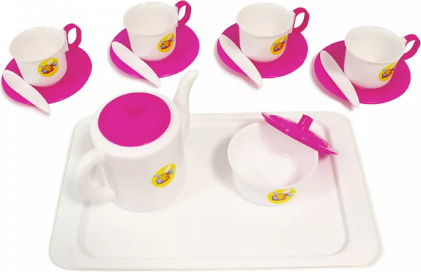 Изображение товара Набор игрушечной посуды Пластмастер Чайный / 21001