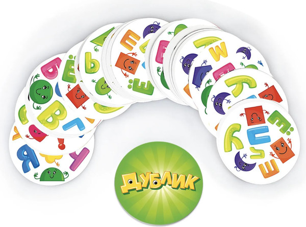 Изображение товара Настольная игра Русский стиль Дублик Буквы и фигуры / 02491