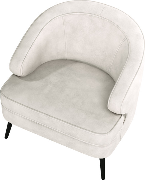 Изображение товара Кресло мягкое Олмеко Марсель (велюр Олимпия 060 серебристый серый)