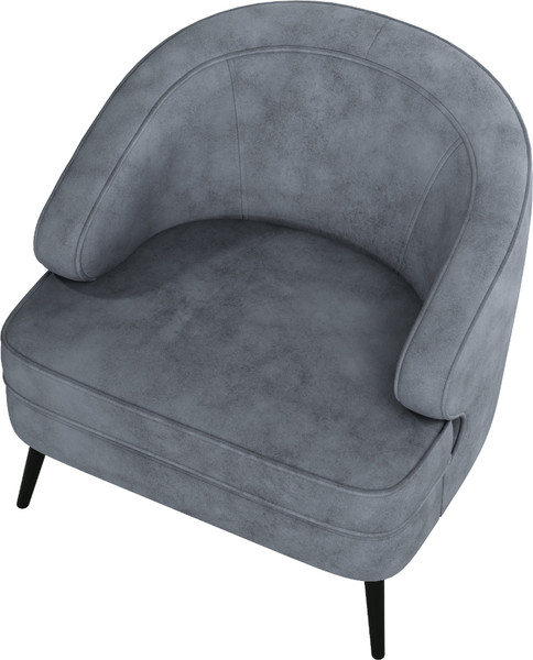 Изображение товара Кресло мягкое Олмеко Марсель (велюр Олимпия 068 графит)