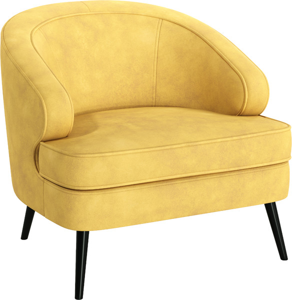 Изображение товара Кресло мягкое Олмеко Марсель (велюр Олимпия 170 горчичный)