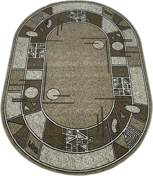 Изображение товара Ковер Белка Лайла де Люкс Овал 15804 10822 (2х5)