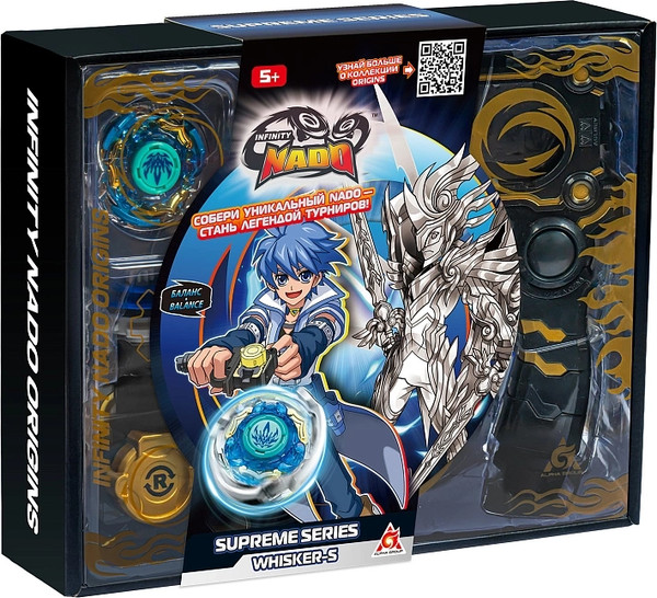 Изображение товара Игровой набор Infinity Nado Волчок Суприм. Whisker. Небесный Вихрь / 68700