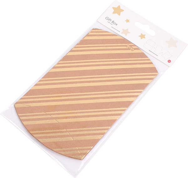 Изображение товара Набор коробок подарочных Darvish Пирожок 10x11 см / DV-14646 (2 шт, крафт ассорти)