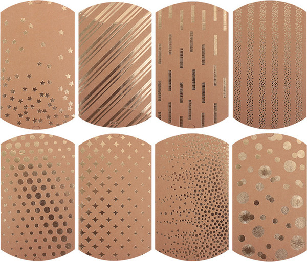 Изображение товара Набор коробок подарочных Darvish Пирожок 10x11 см / DV-14646 (2 шт, крафт ассорти)