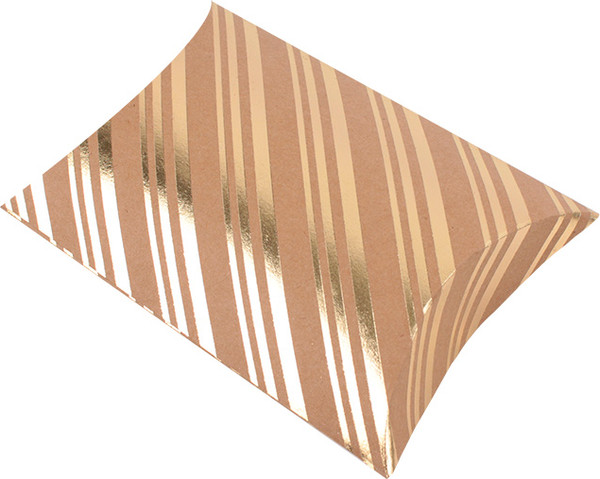 Изображение товара Набор коробок подарочных Darvish Пирожок 10x11 см / DV-14646 (2 шт, крафт ассорти)