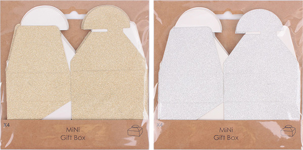 Изображение товара Набор коробок подарочных Darvish 6x7.5x2.5 см / DV-14649 (4 шт, ассорти)