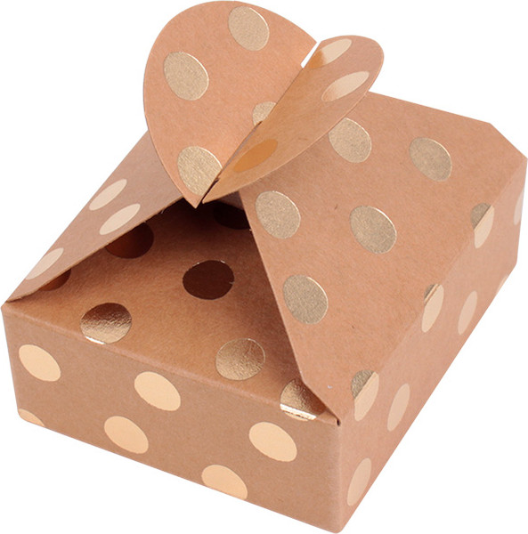 Изображение товара Набор коробок подарочных Darvish 6x7.5x2.5 см / DV-14650-2 (4 шт, крафт золото)