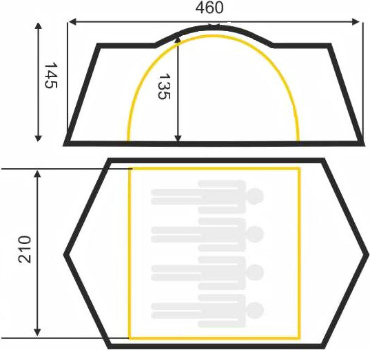 Изображение товара Палатка НК-Галар 4 НК 2 Нарочь