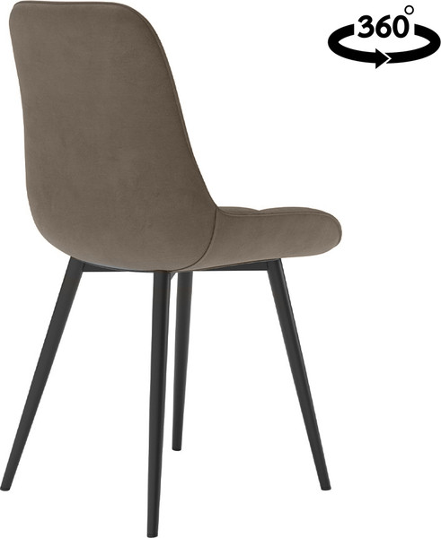 Изображение товара Стул Табурет Румба поворотный (бренди 28/черный каркас)