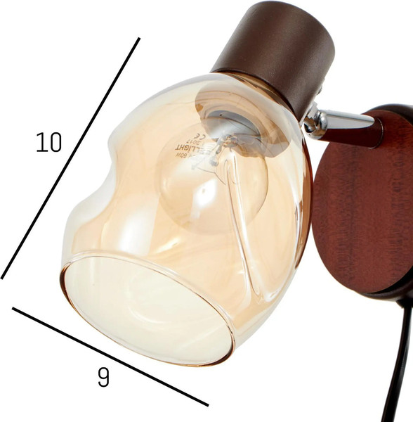 Изображение товара Бра BayerLux 59389/1 / 5169284 (кофе/хром)