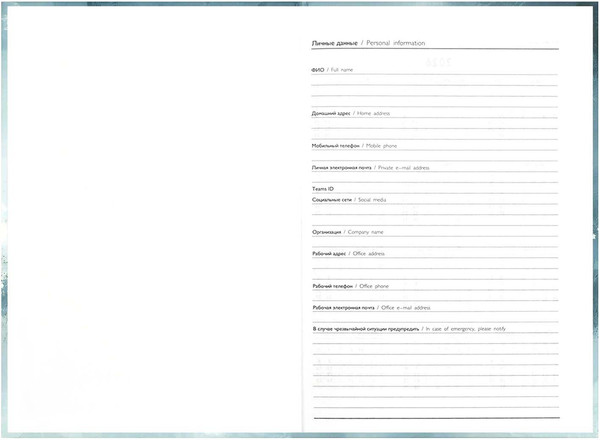 Изображение товара Ежедневник Феникс+ Голубая абстракция 2026 / 71540 (160л)