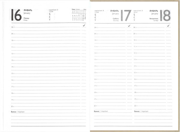 Изображение товара Ежедневник Феникс+ Коллаж 2026 / 71534 (160л)