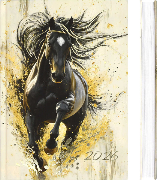 Изображение товара Ежедневник Феникс+ Вороной конь 2026 / 71535 (160л)