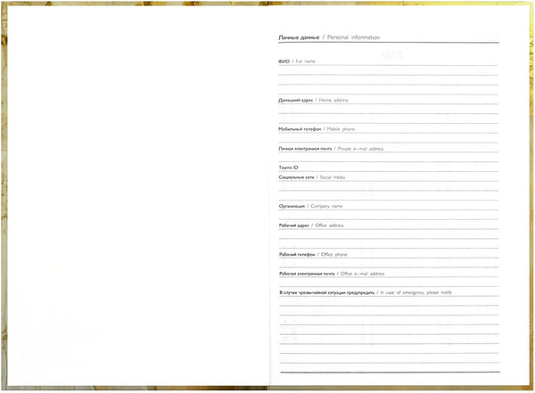 Изображение товара Ежедневник Феникс+ Золотая эстетика 2026 / 71536 (160л)
