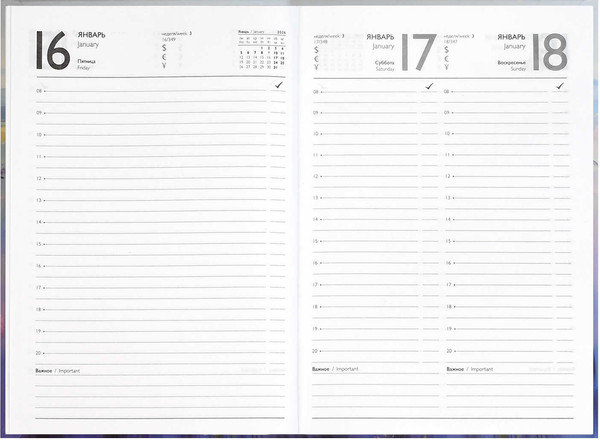 Изображение товара Ежедневник Феникс+ Цветы тосканы 2026 / 71537 (160л)