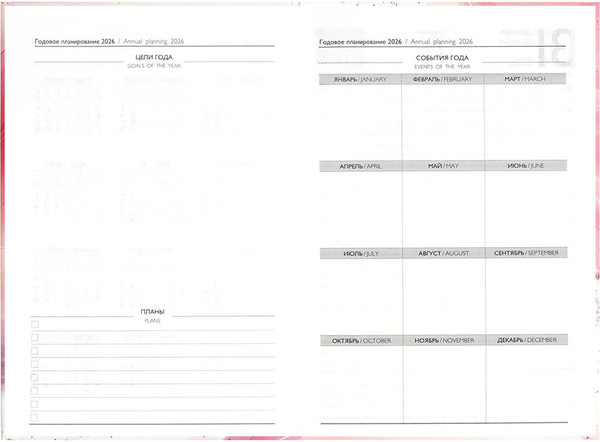 Изображение товара Ежедневник Феникс+ Розовая абстракция 2026 / 71539 (160л)