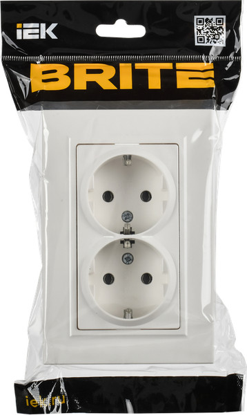Изображение товара Розетка IEK Brite BR-R27-16-K01-F (белый)