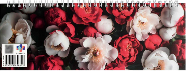 Изображение товара Планинг Феникс+ Красные и белые пионы 2026 / 71582 (64л)