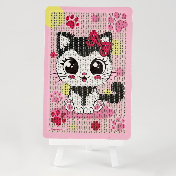 Изображение товара Набор алмазной вышивки Школа талантов Алмазная мозаика Милая кошечка / 10629677