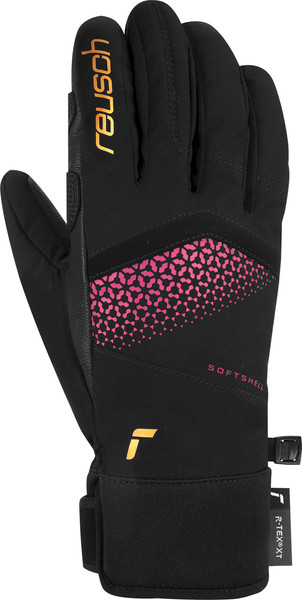 Изображение товара Перчатки лыжные Reusch Micky R-Tex Xt / 6431223_7044 (р.8.5, Black/Fuchs Fed/Gold)