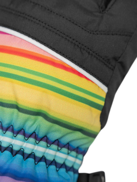 Изображение товара Перчатки лыжные Reusch Alan Junior / 6461115_7492 (р.6.5, Black/Multicol Lines)