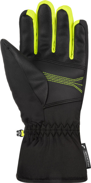 Изображение товара Перчатки лыжные Reusch Bennet R-Tex Xt Junior / 6461206-7686 (р.5, Black/Black Mellange/Safety Yellow)