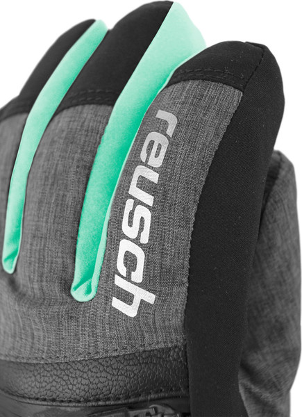 Изображение товара Перчатки лыжные Reusch Lando R-Tex Xt Junior / 6161243_7695 (р.4, Black/Black Mellange/Cabbage )