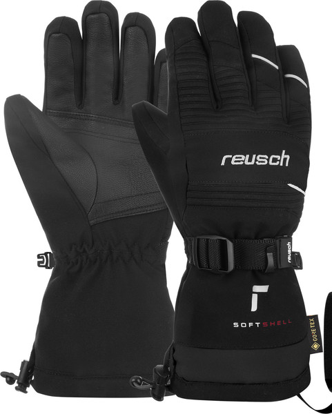 Изображение товара Перчатки лыжные Reusch Maxim Gore-Tex Junior / 6461334_7701 (р.4, Black/White)