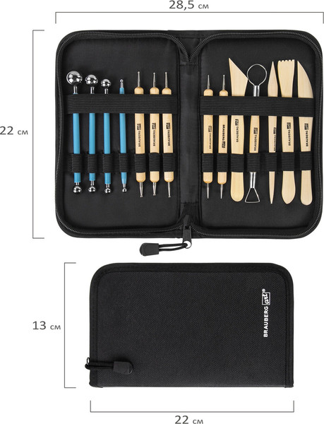 Изображение товара Набор инструментов для лепки Brauberg Art / 271156 (14шт)